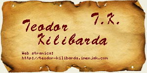 Teodor Kilibarda vizit kartica